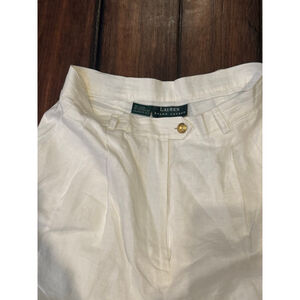 LAUREN RALPH LAUREN | White Linen Trousers Size 6